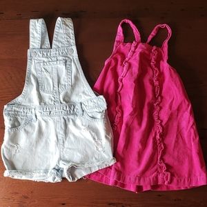 Overalls and Dress bundle